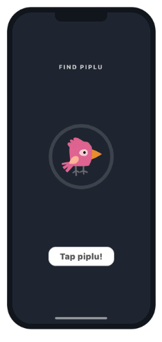 Find Piplu mini-game