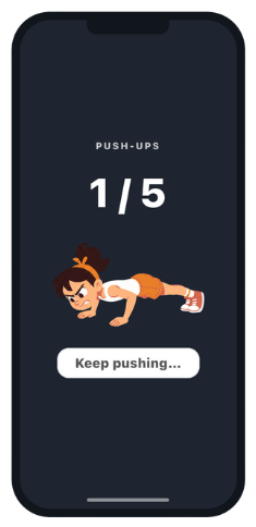 Push-ups mini-game